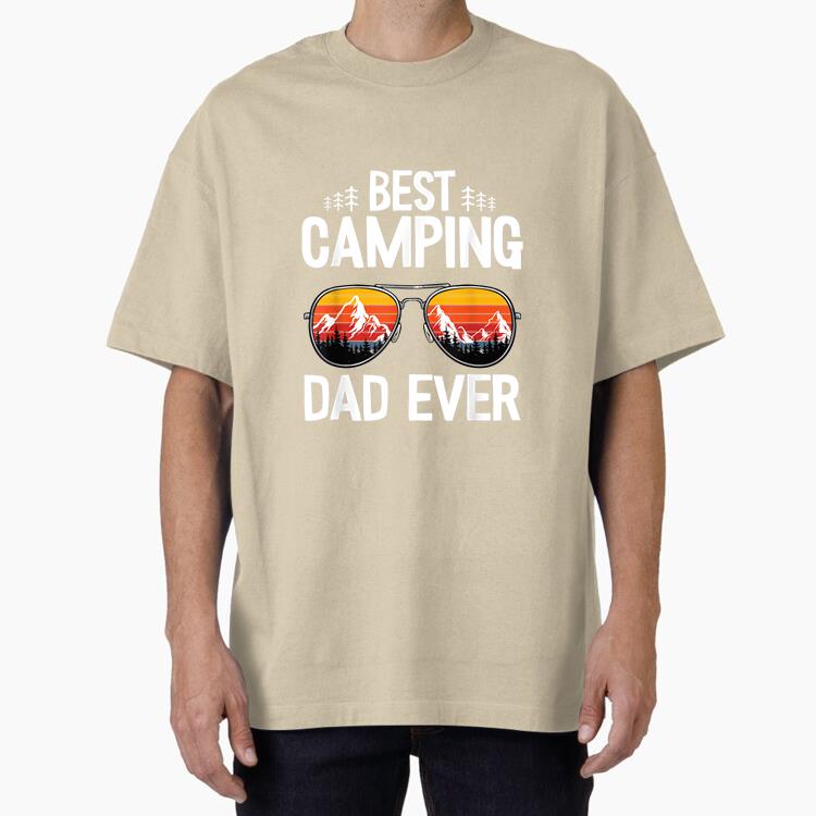 Best Camping Dad Ever Oversized T-Shirt 