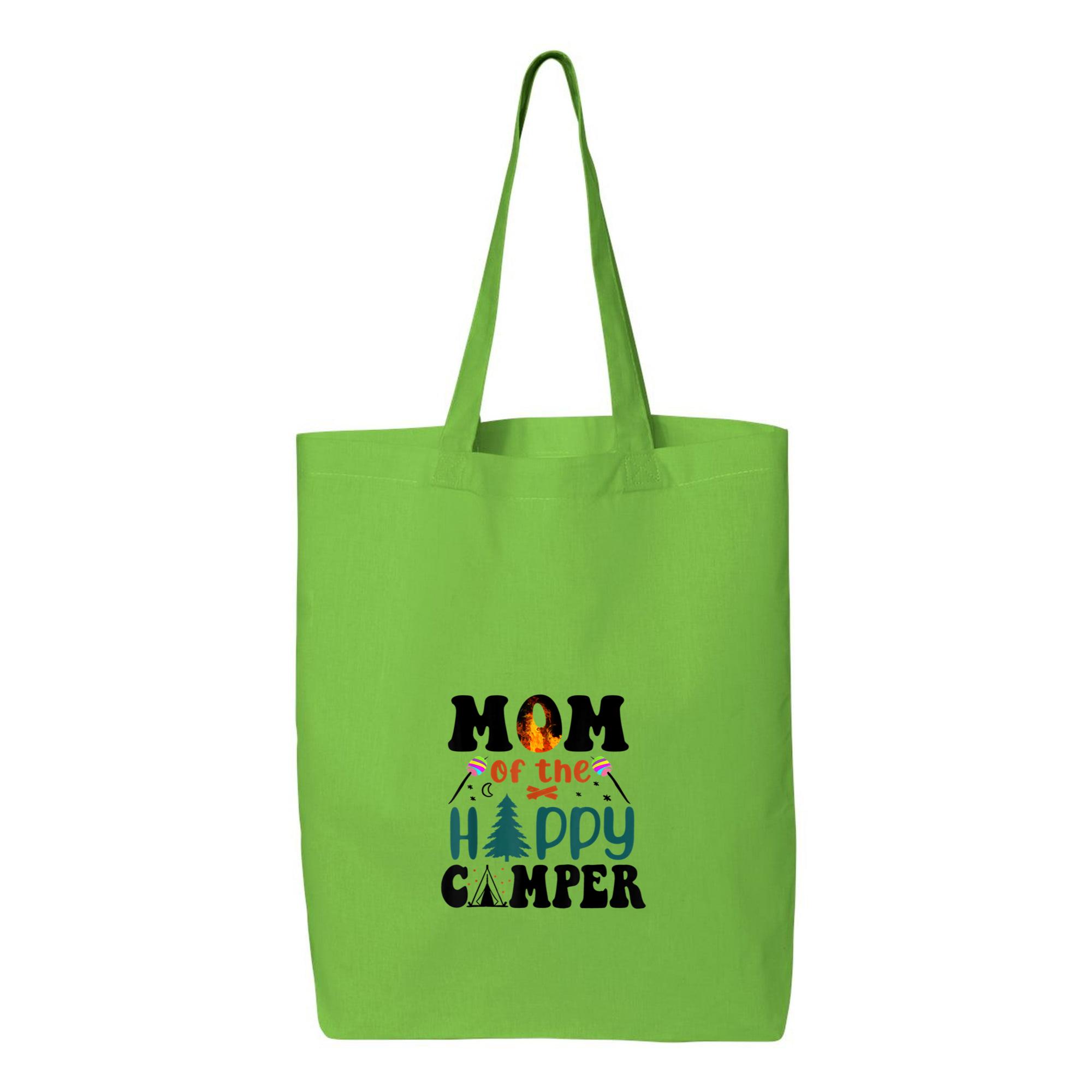Camping Trip Mom Of The Happy Camper Canvas Tote Bag 