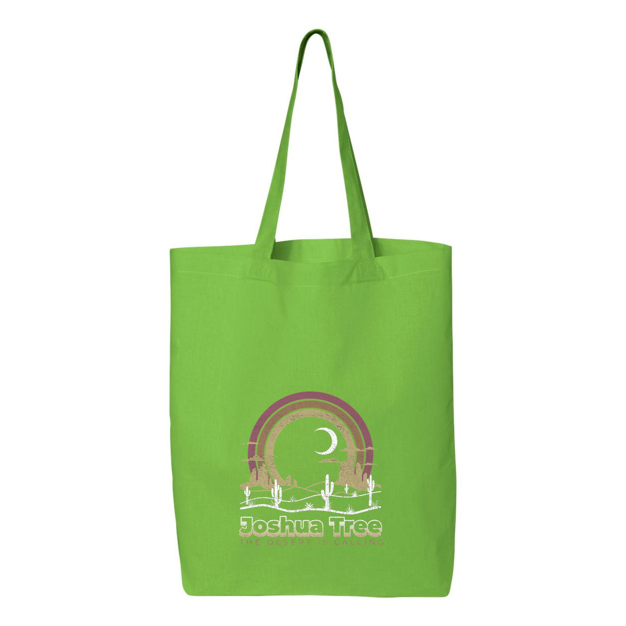 Earth Day Joshua Tree Desert Camping & Hiking Canvas Tote Bag 