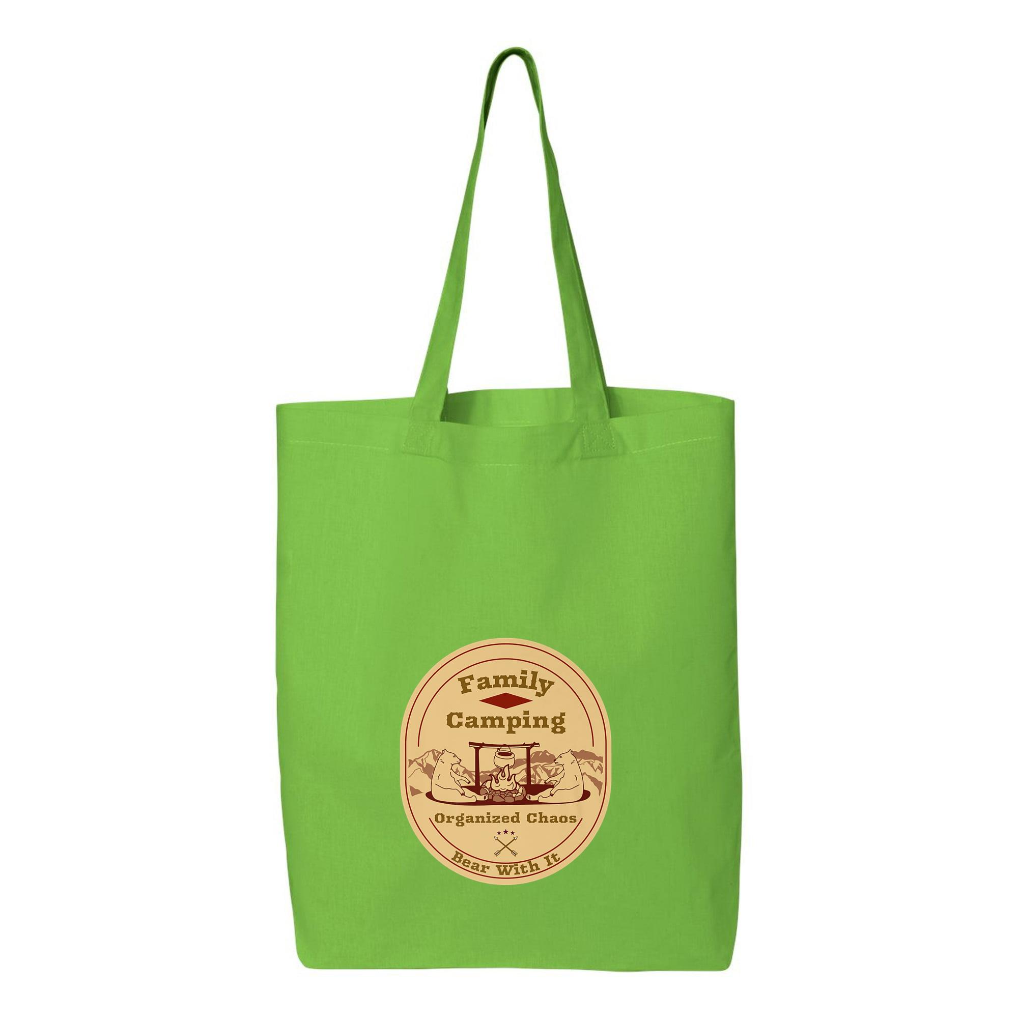 Family Camping Organized Chaos Canvas Tote Bag 