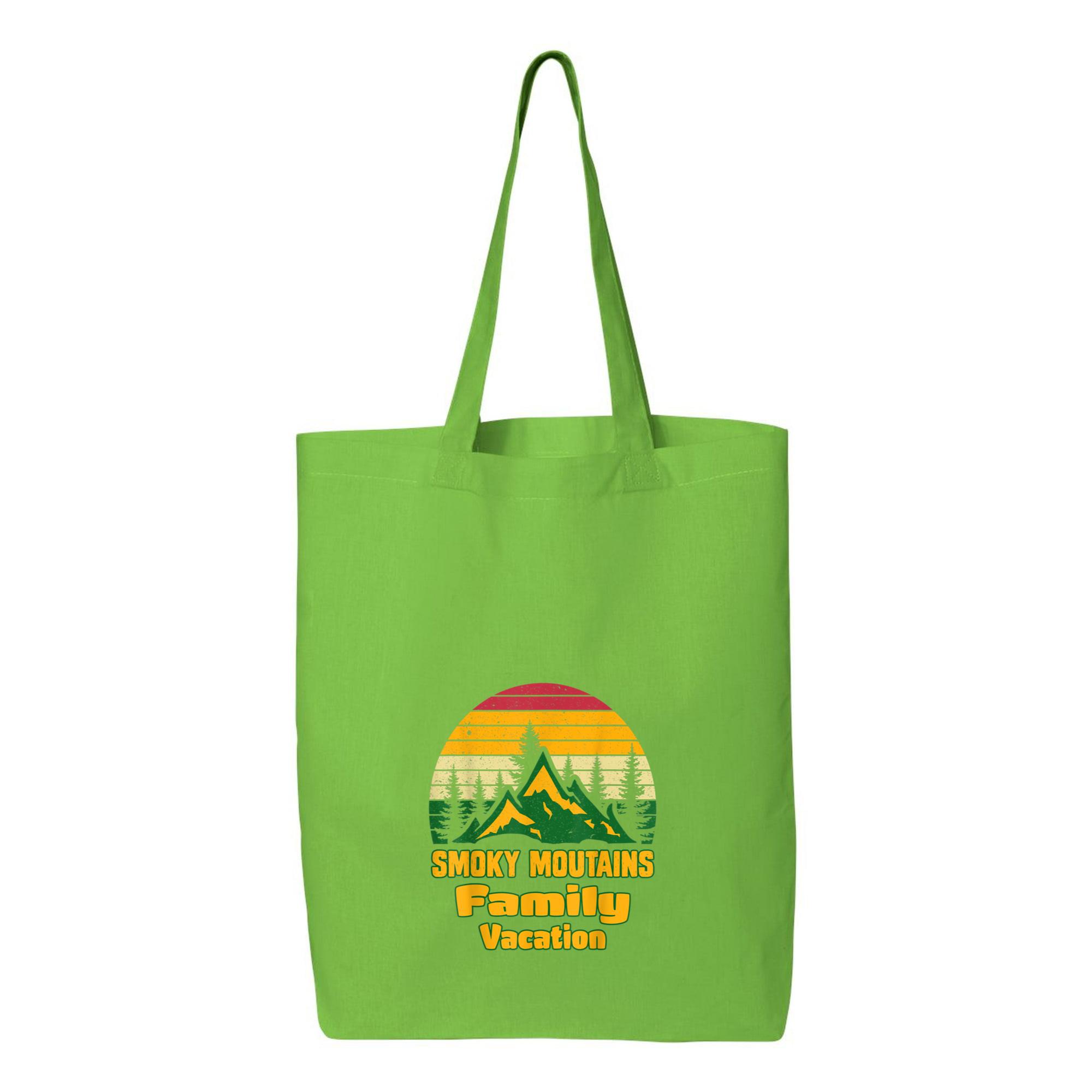 Family Vacation Hiking Camping Canvas Tote Bag 