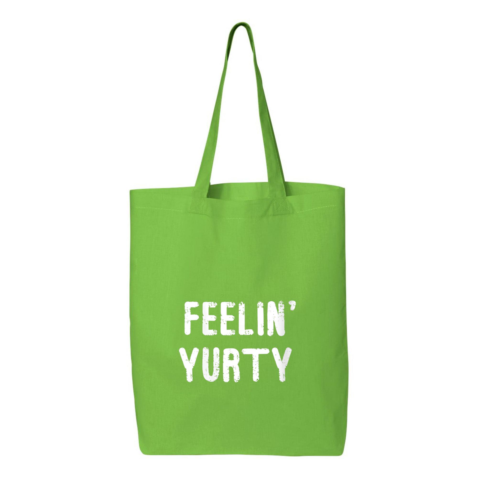 Feelin  Yurty Camping Canvas Tote Bag 