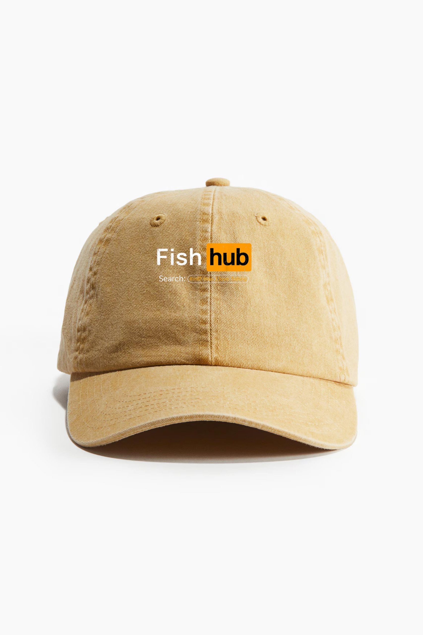 Fish Hub Man I Love Fishing Cotton Twill Cap 