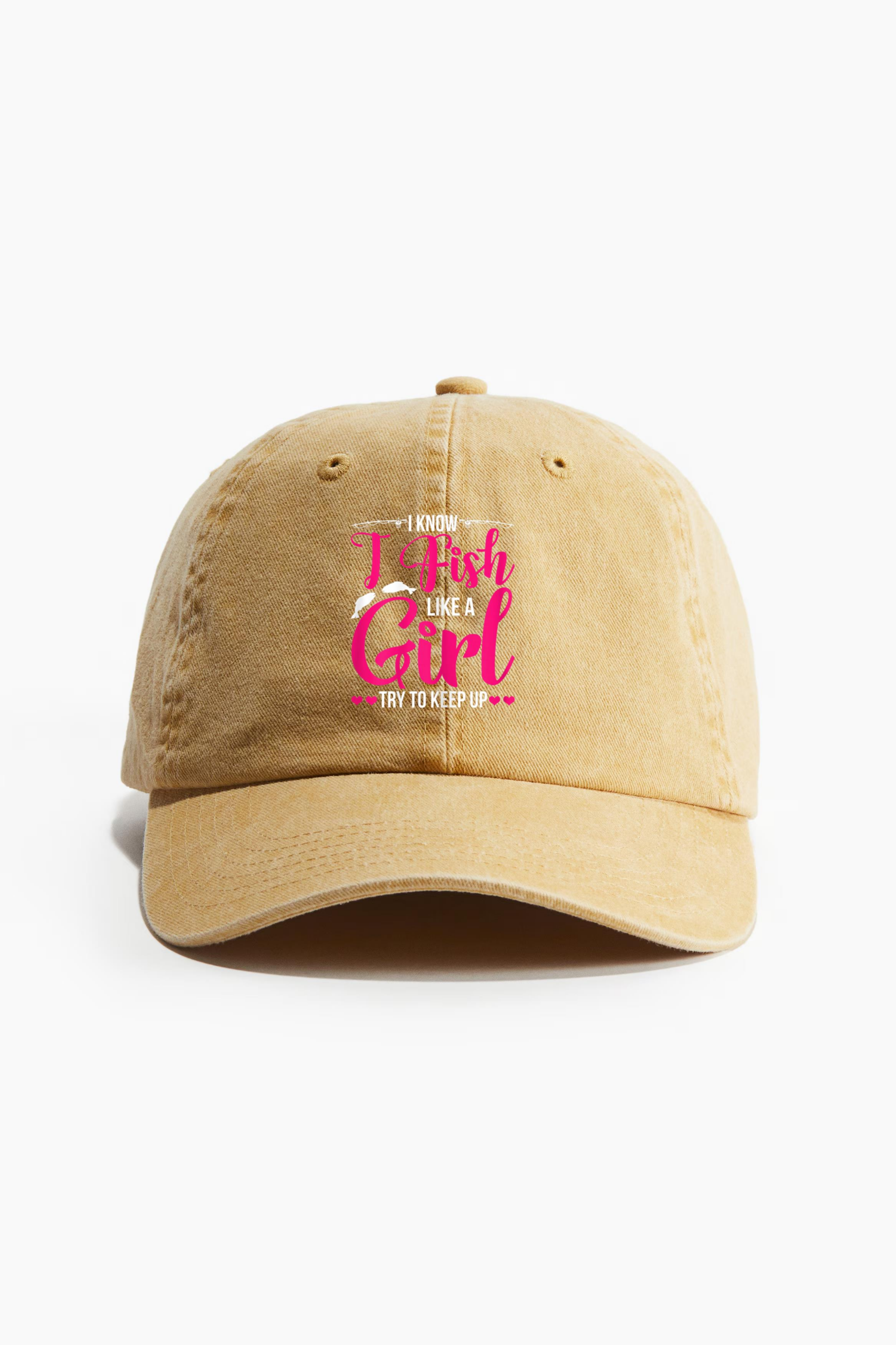 Fish Like Girl Try To Keep Up Cotton Twill Cap 