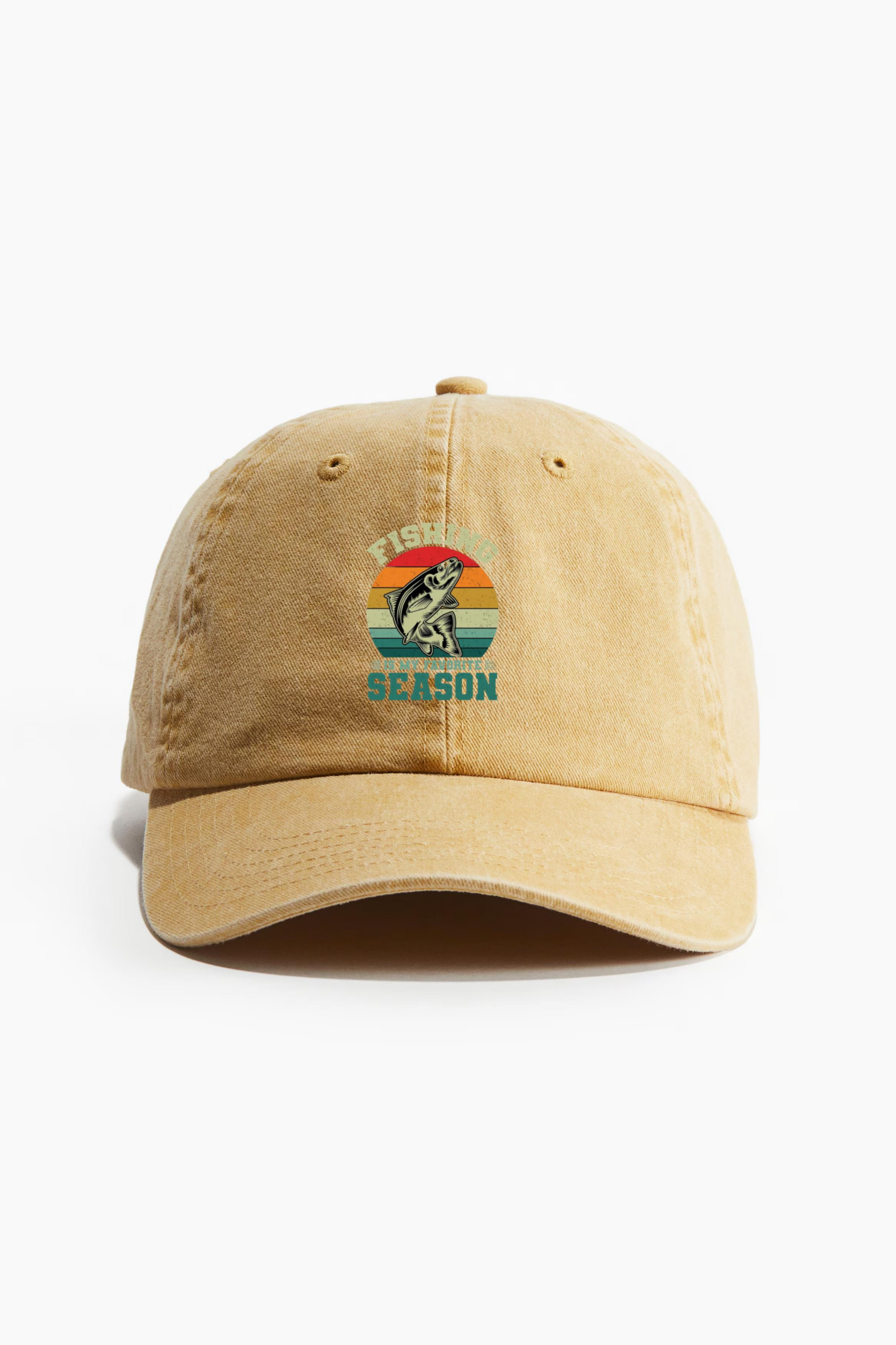Fisherman Peaceful Modern Fishing Cotton Twill Cap 