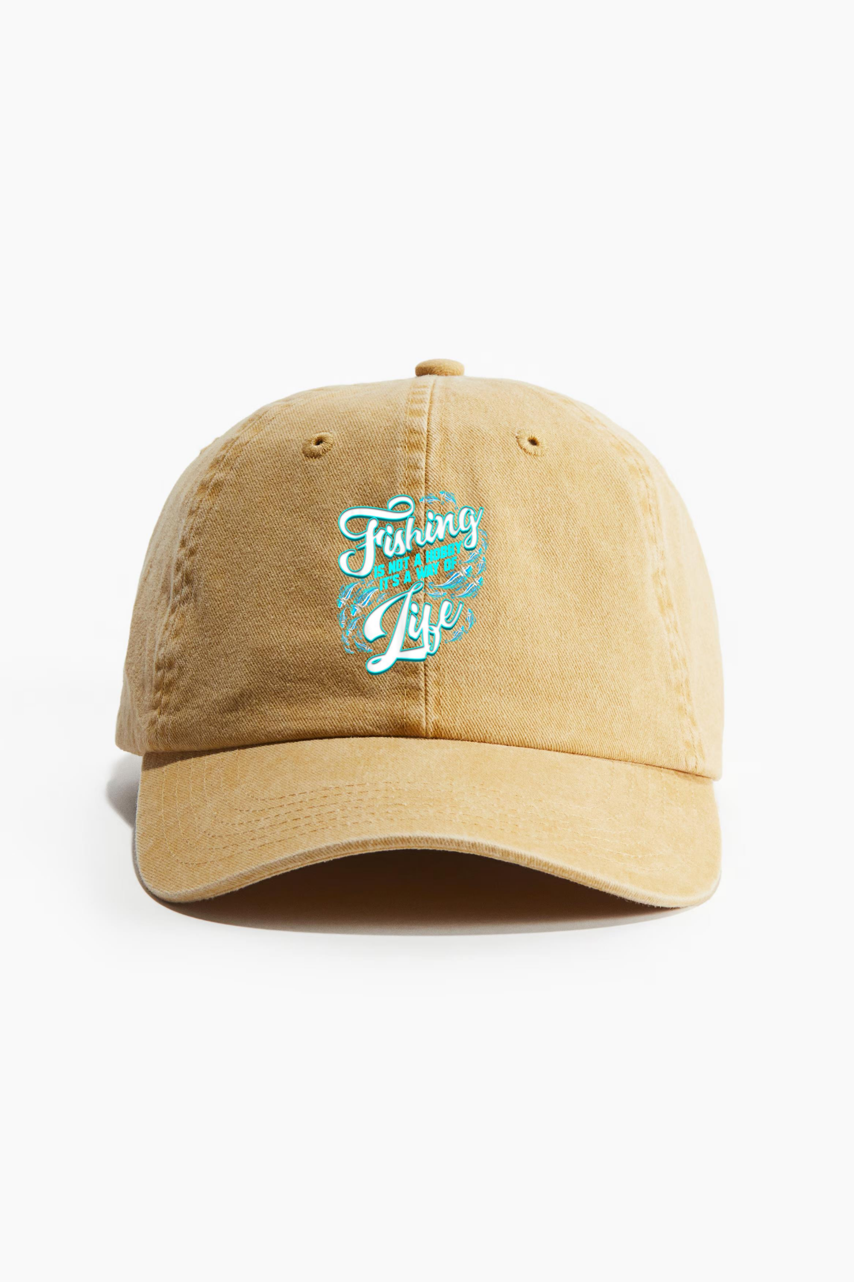 Fishing No Hobby It Is Way Of Life Cotton Twill Cap 
