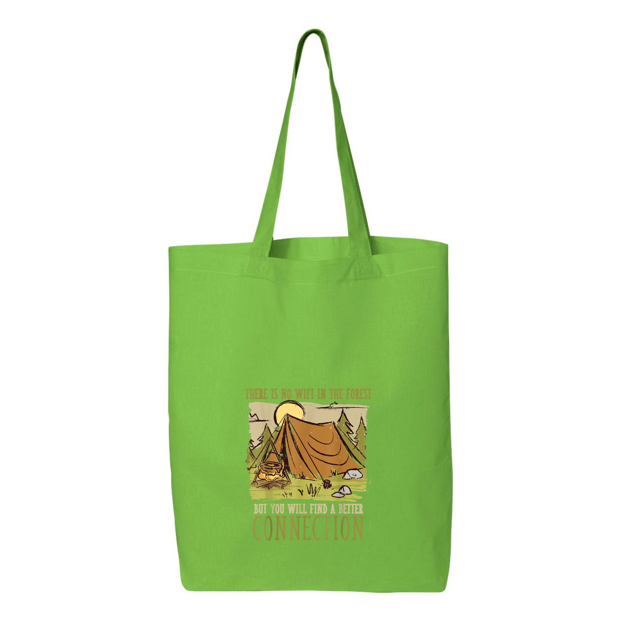 Forest Camping Mountain Canvas Tote Bag 