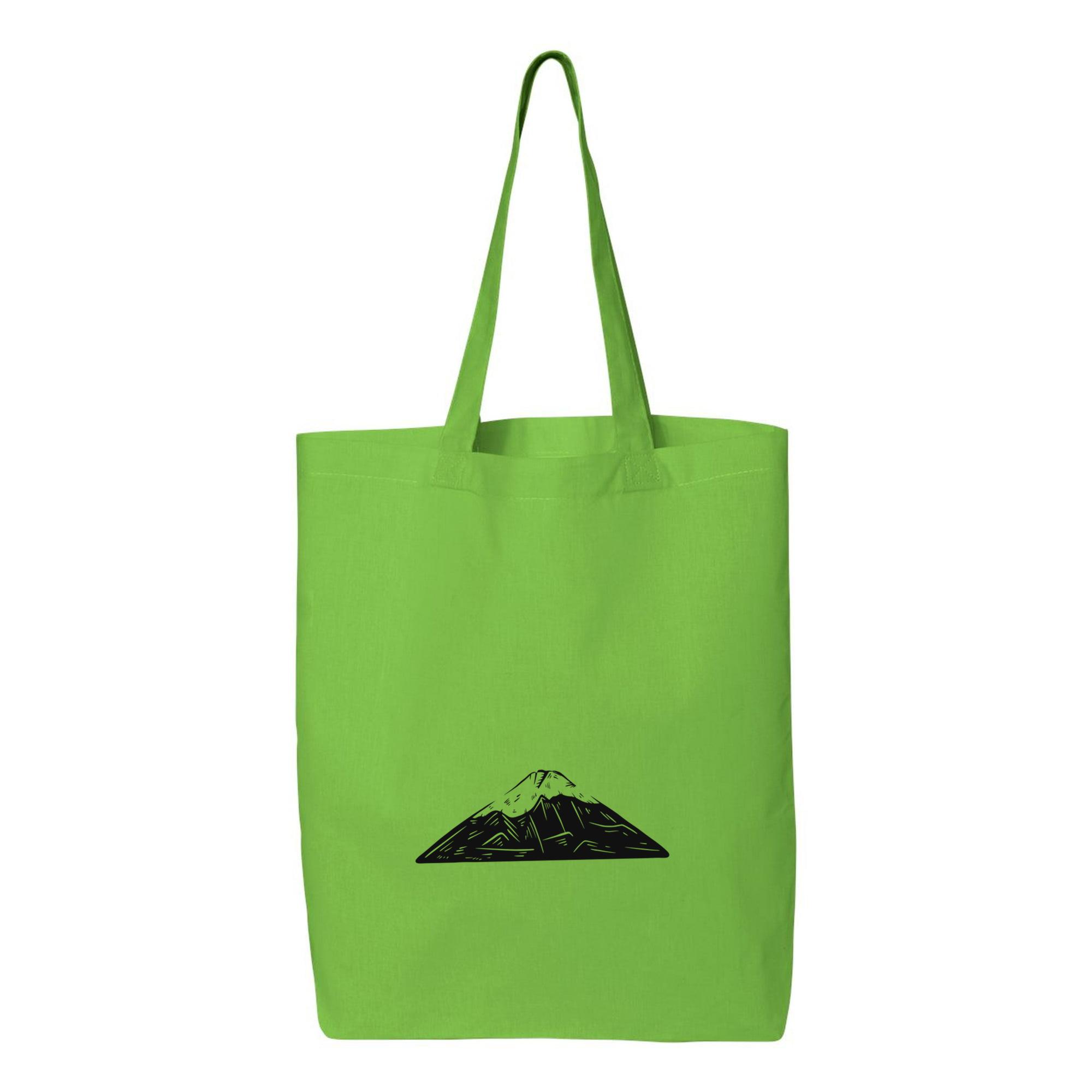 Mount Fuji Black And White Canvas Tote Bag 