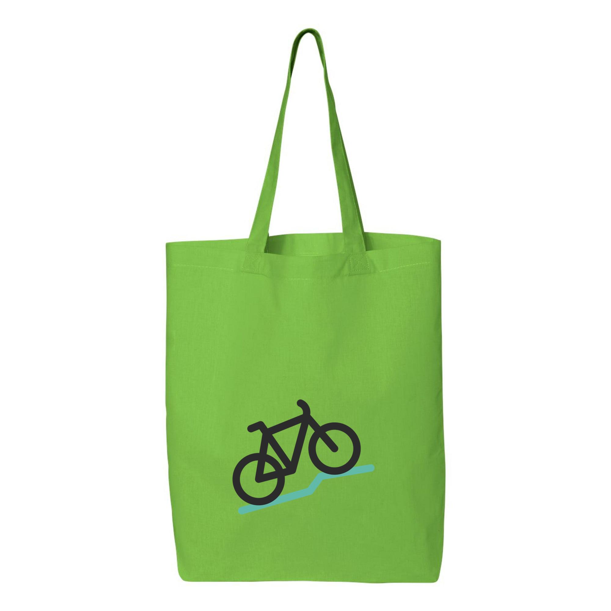 Mountain Bike Colored Stroke Icon Canvas Tote Bag 