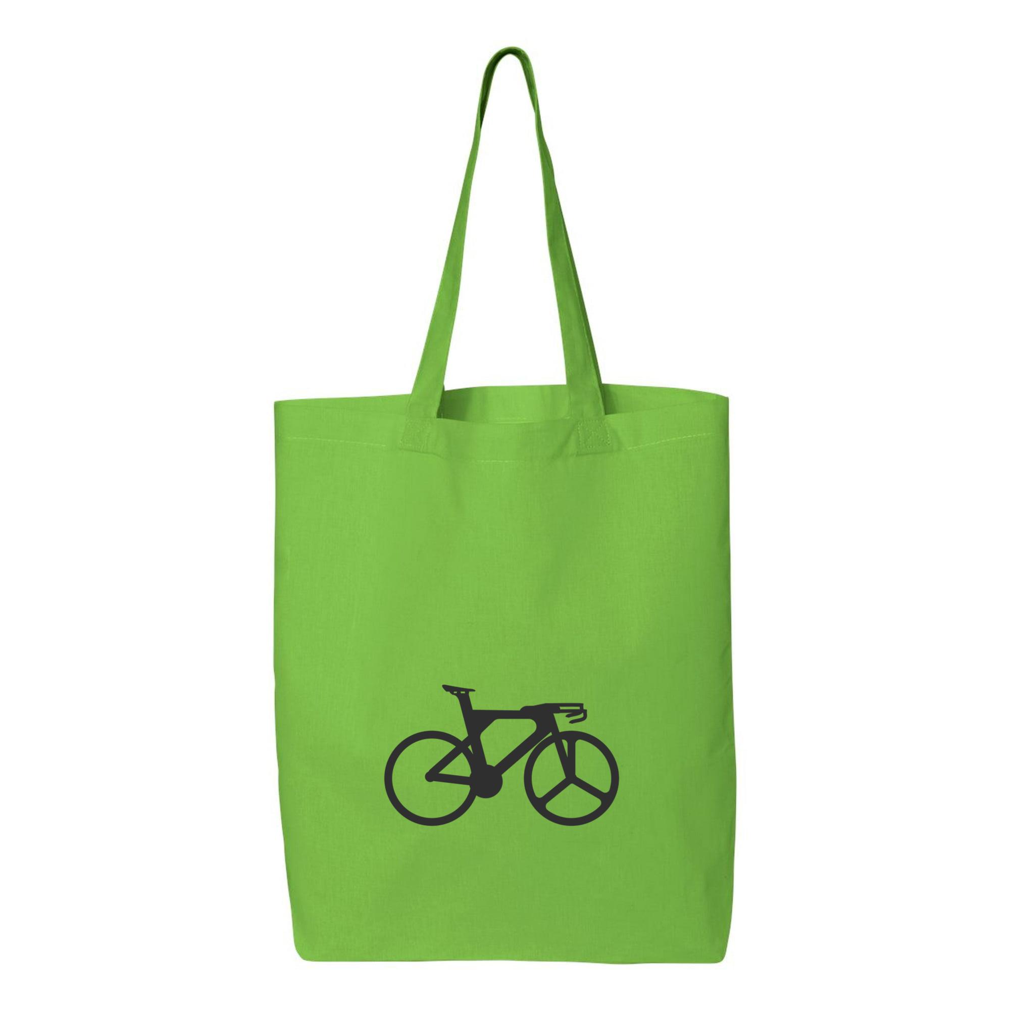 Mountain Bikes Silhouette Canvas Tote Bag 