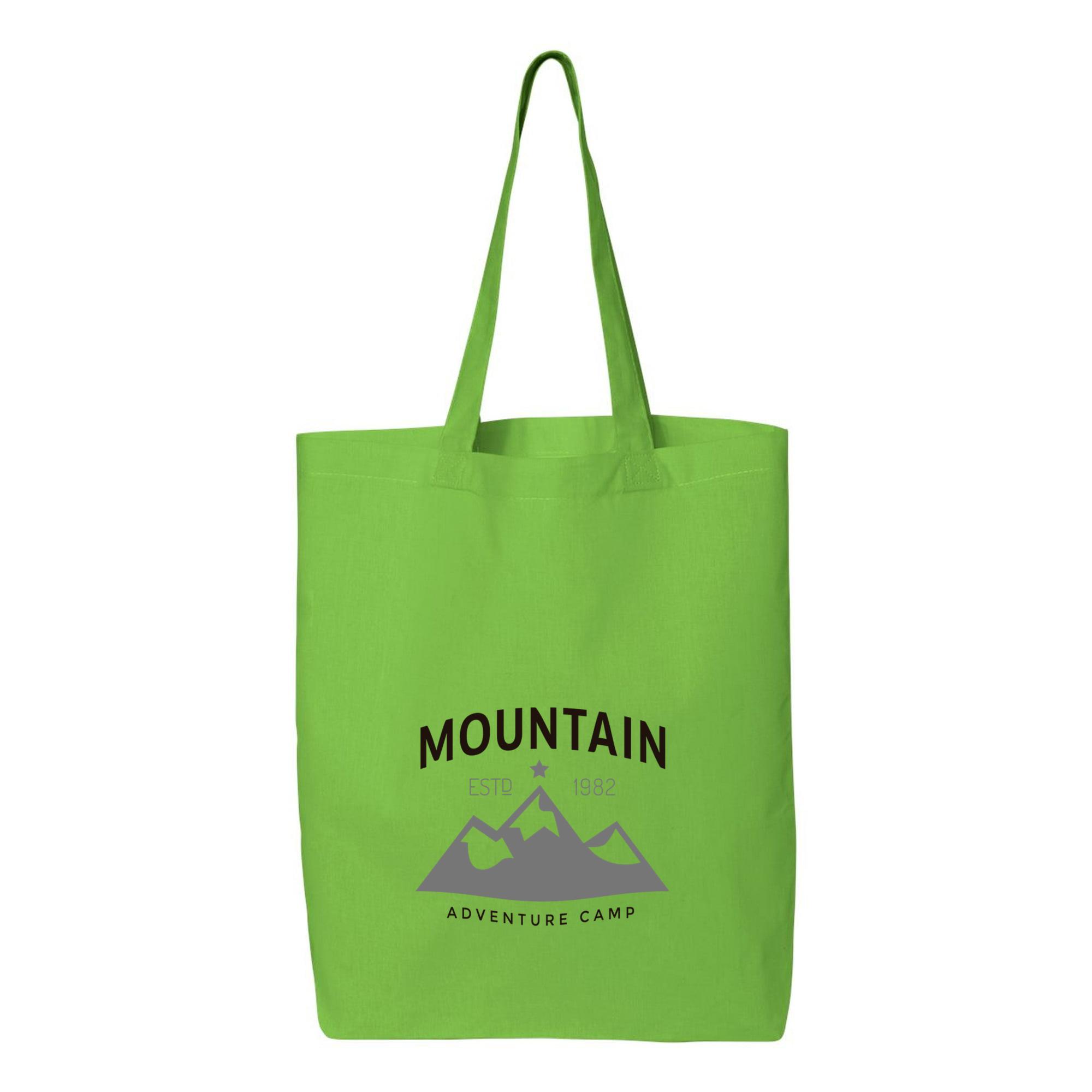 Mountain Camp Logo Canvas Tote Bag 