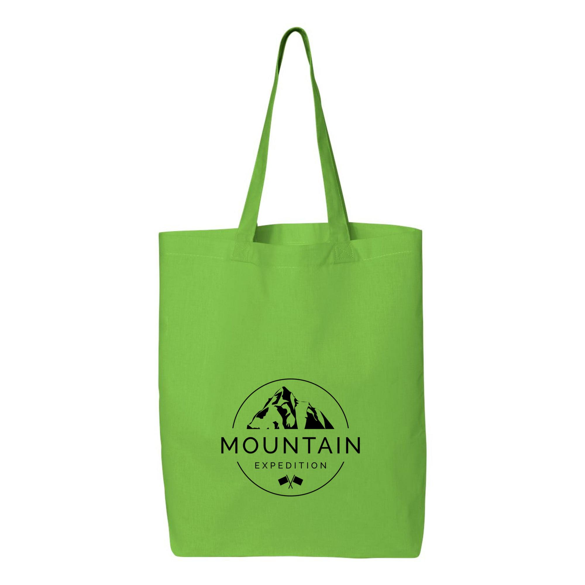Mountain Camping Badge Canvas Tote Bag 