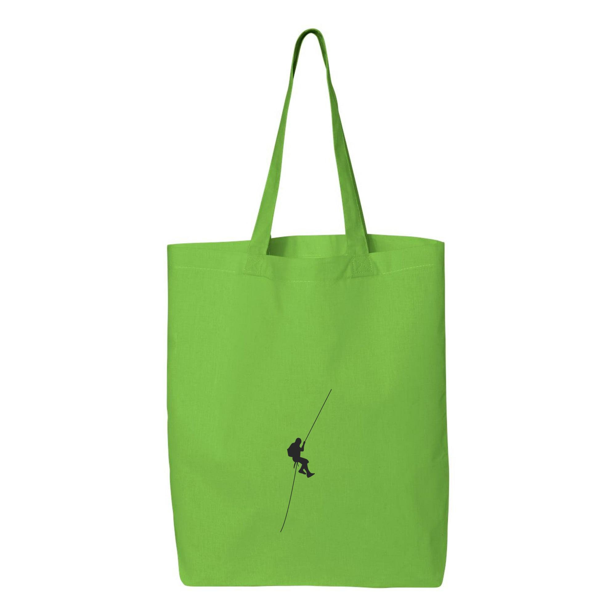 Mountain Climber Canvas Tote Bag 